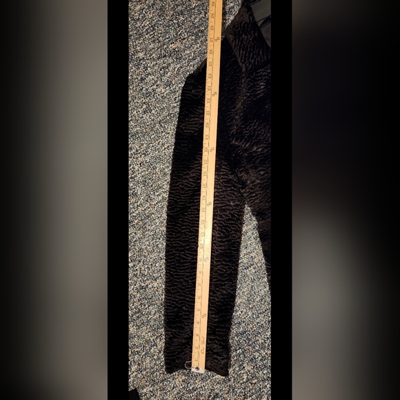 For Joseph Black Velvet Textured Animal Print Blazer Jacket Size Medium - Picture 9 of 9